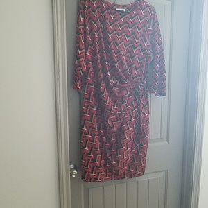 Faux side tie dress